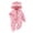 Pink, variant on Baby Newborn Baby Bear Suit Thin Fleece Footie Romper Snowsuit Hooded Jumpsuit Bodysuit Winter Clothes Boy Girl