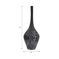 thumbnail image 4 of Elegant Patterned Glass Bottle Vase for Living Room Decor - Decorative Home Decor Accent for Flowers, Bedroom, or Office Styling - Contemporary House Vase Perfect for Table Centerpiece - 21", Gray, 4 of 11