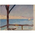 thumbnail image 2 of Jan Ciągliński 18x14 Gold Ornate Wood Frame and Double Matted Museum Art Print Titled - View of Constantinople from the Ship. from the Journey to Constantinople (1893), 2 of 4