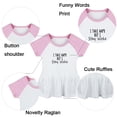 thumbnail image 2 of I Take Naps But I Stay Woke Funny Dresses For Baby, Newborn Babies Skirts, Infant Princess Dress, 0-24M Kids Graphic Clothes (Pink Raglan Dresses, 0-6 Months), 2 of 5