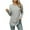 Gray, variant on Oalirro Womens Long Sleeve Tops Solid Crew Neck Tops for Women 2024 Fall and Winter Blue Shirt