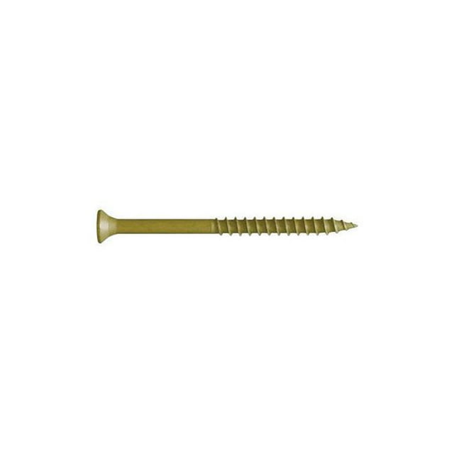3.5 in. Phillips & Square Bugle Head Gold Steel Deck Screws, 1350 Per Box