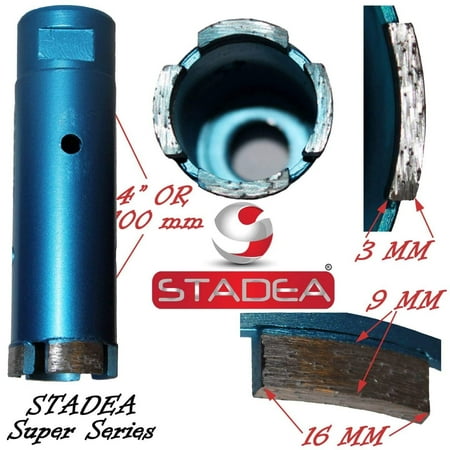 

Stadea Granite Core Bit Diamond Hole Saw for Granite Marble Concrete Stone Masonry Cutting - 1 1/2 (Pack of Four)