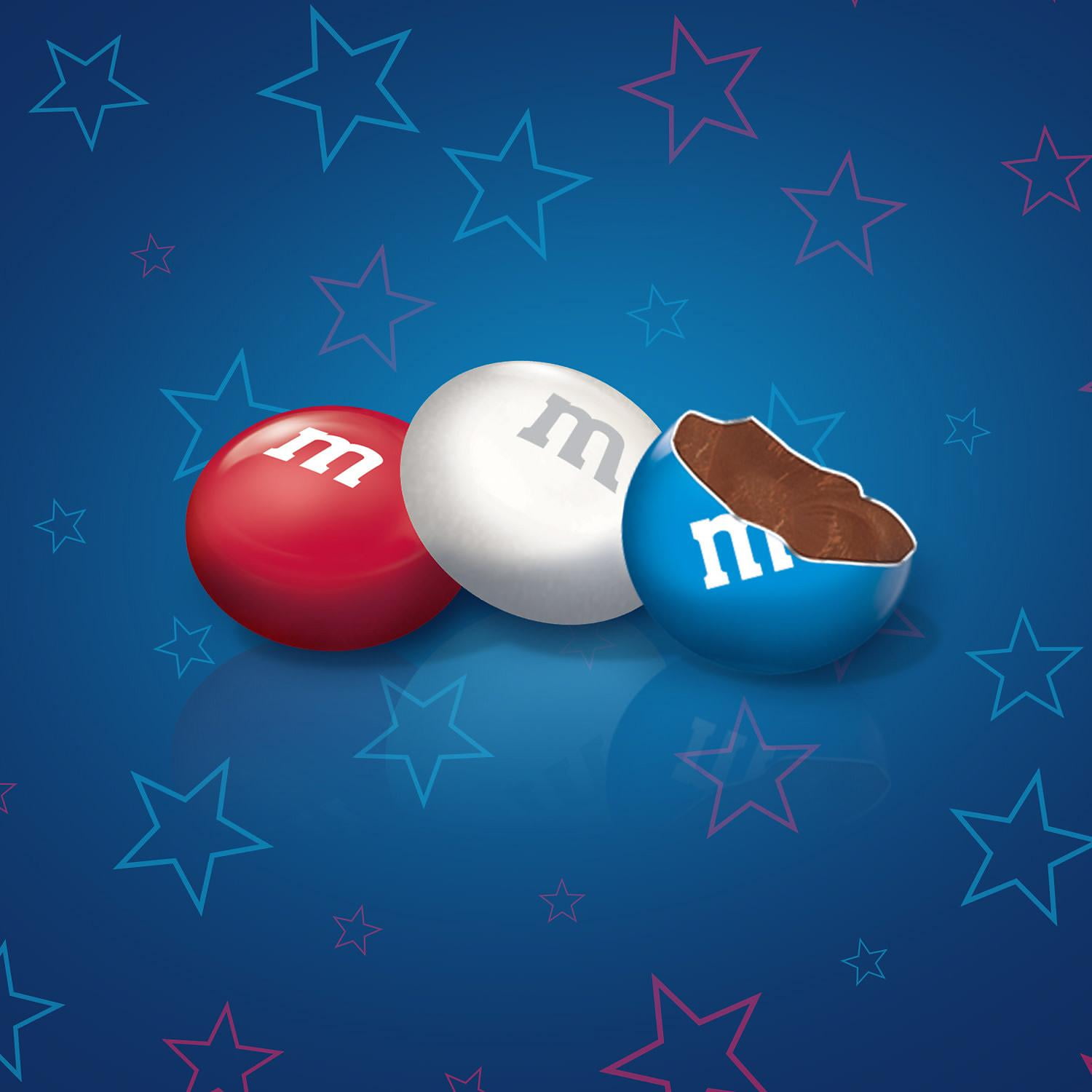 M&M'S Red, White & Blue Patriotic Milk Chocolate Candy Limited Edition Jar (62 oz.)