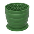 thumbnail image 2 of Slow Feeder Pet Bowl Silicone for Dogs and Cats | Honeycomb Lick Mat Design Slows Eating | BPA-Free Flexible Non-Slip Suction Base | Easy Clean | 1 Pack | 4.7 x 4.7 x 3.6 in | Green or Yellow, 2 of 6