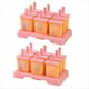 thumbnail image 1 of Molde para Paletas de Helado, Máquina para Hacer Helados DIY, Molde para Paletas, Bandeja para Hielo, Utensilios de Cocina Rosa, 1 of 5