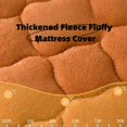 GEWUSH Super Thick Fleece Warm Mattress Cover inclusive Fluffy Quilted