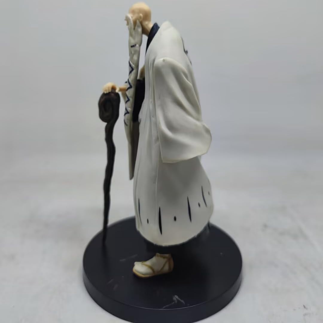Newly Kuchiki Rukia Figure Kuchiki Byakuya Figure Shigekuni Figure Standing Anime Figures Handmade PVC Cartoon Character Model Craft Gift (Yamamoto Genryuusai Shigekuni)