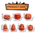 thumbnail image 3 of Clearance Sale | Funny Stacked Pumpkin Resin Figurine, Cute Handmade Halloween Desk Decor for Home and Car, Orange Red, 3 of 6