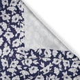 thumbnail image 4 of Ambesonne Flower Window Valance, Poppy Corsage Spring Theme, 54" X 18", Indigo and White, 4 of 5