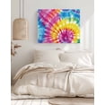 thumbnail image 3 of Colorful Boho Wall Art for Living Room,Canvas Picture Wall Decor for Bathroom Bedroom,Pink Yellow Blue Green Tie Dye Abstract Art Painting Artwork for Office Kitchen Hallway Dining Room Decor 12"x16", 3 of 8