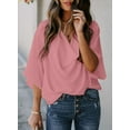 thumbnail image 6 of LEZMORE Womens Blouses and Tops Short Sleeve Chiffon Shirts and Tops, 6 of 7