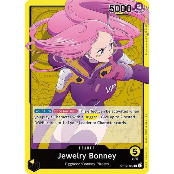 One Piece Carrying On His Will Leader Jewelry Bonney OP13-100