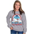 thumbnail image 4 of Tootsie Mr Owl American Patriot USA Sweatshirt for Men or Women Brisco Brands S, 4 of 6