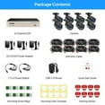 thumbnail image 4 of ZOSI H.265+ 8CH 5MP Lite DVR 1080P Home Security Camera System Outdoor, 8pcs 1080P 1920TVL Surveillance Weatherproof Bullet Cameras,80ft IR Night Vision,Motion Alert,Remote Access(No HDD , Wired), 4 of 14