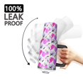 thumbnail image 3 of Modern 40oz Tumbler– Stainless Steel Insulated Tumbler with Handle and Straw, Large Capacity Travel Cup for Hot & Cold Drinks, 3 of 7