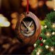 thumbnail image 5 of Elegant Charm Owl Christmas Ornament Craft from Sturdy 2D Acrylic Materials Fashion Accessory for Seasonal Decoration, 5 of 5