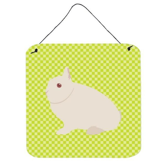 Hermelin Rabbit Impressions Murales Ou de Porte Vertes, 6 x 6 Po.