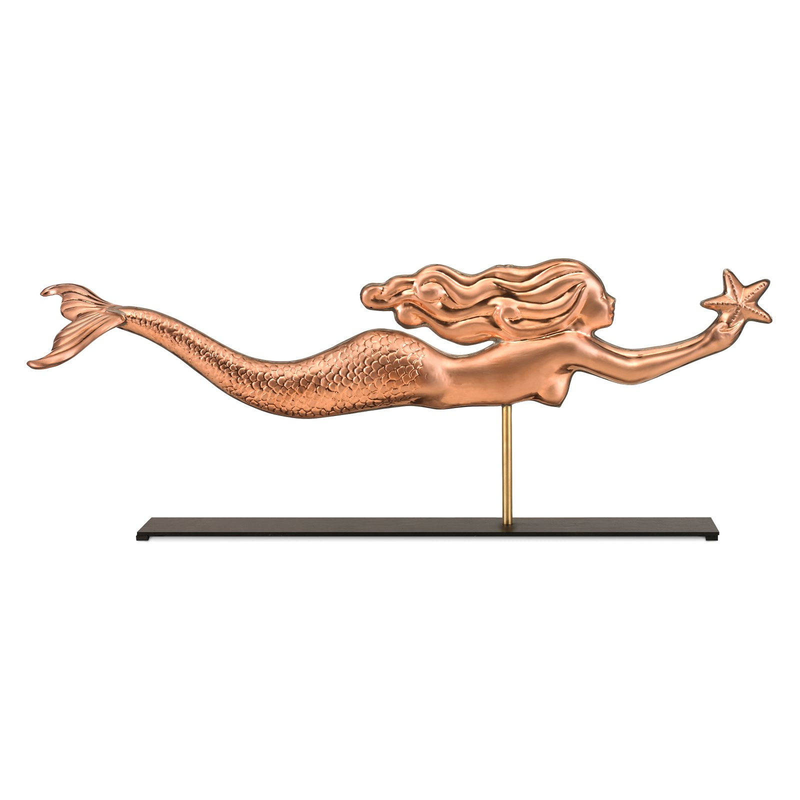 Good Directions Mermaid with Starfish Weathervane Sculpture on Mantel Stand by Overstock