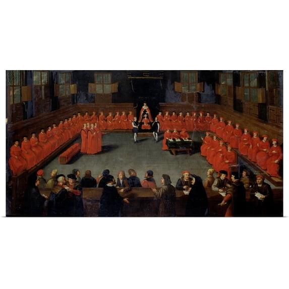 Great BIG Canvas | Rolled Flemish School Poster Print entitled The Council of Malines