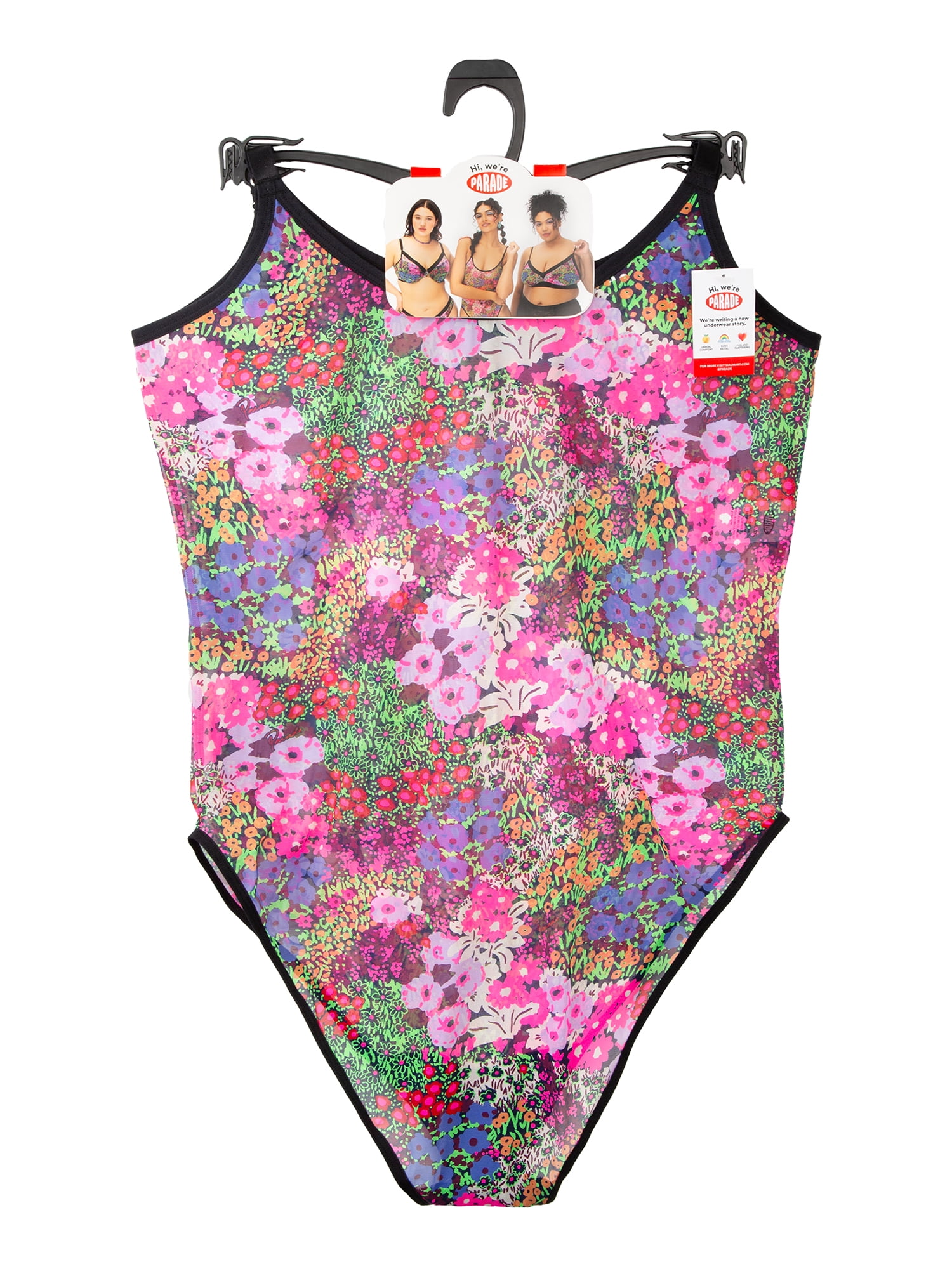 Parade Mesh Unlined Bodysuit, Sizes XS to 3XL