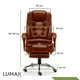 thumbnail image 4 of Silla Ejecutiva Sillón Oficina 2 Puntos Masajes Y Reposapies marron Lumax Miles ZGS-959-2M, 4 of 8