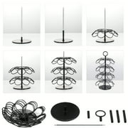 SUSWIM Coffee Pod Carousel Holder Organizer Compatible with 36 Cup Pods,K Cup Holder(Black)