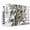 Dark Brown White, variant on Farmhouse Owl Indoor Air Conditioner Cover, Double Insulated AC Covers for Inside, Country Envelope Postmark Botancial Waterproof Window Air Conditioner Covers with Elastic Straps 17"Lx13"Wx3.5"D