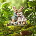 thumbnail image 4 of SLYNSHome Wedding Decor Cute Bunny Figurine for Garden Stake Wedding Reception Decoration for Outside Rabbit Sign for Yard Patio Home Farmhouse, 4 of 8