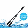 thumbnail image 4 of Conector Irfora Portátil 2 piezas Panel Solar Cable conector adaptador impermeable IP67 en forma de Y 3 conectado conector de rama Irfora Conector, 4 of 7