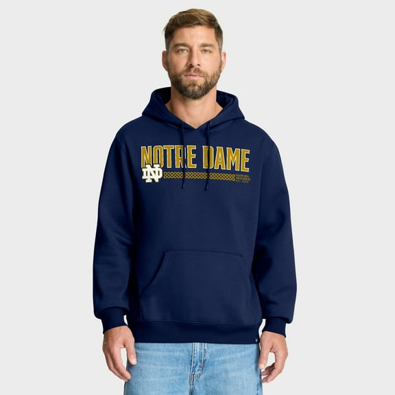 Men's Fanatics Navy Notre Dame Fighting Irish The Quad Stellar Excellence Pullover Hoodie
