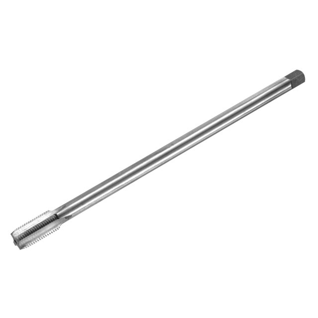 Uxcell m12x1.25mm Broca de Rosca Métrica, Acero de Alta Velocidad Longitud de 200mm Herramienta de Rosca Recta de Mano Derecha