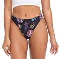 thumbnail image 1 of Fotbe Roses Flowers Tanga Sin Costuras para Mujer con Estampado – Panties Invisibles, Transpirables y Cómodos para Uso Diario-X-Large, 1 of 6