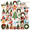 3A, variant on cartoon Christmas Stickers, Waterproof Christmas Sticker for Water Bottle Laptop Phone Cases Planner Skateboard Luggage Helmet Party Favor Decor, Ideal for Adults Teens Teacher Rewards