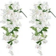 thumbnail image 2 of Simulation Bougainvillea Wall Hanging White, FNGZ Artificial Faux Flowers Plants for Outdoor Outside Spring Decoration Hanging Long Vines Trailing Realistic for Home Porch Patio Balcony, 2 of 4