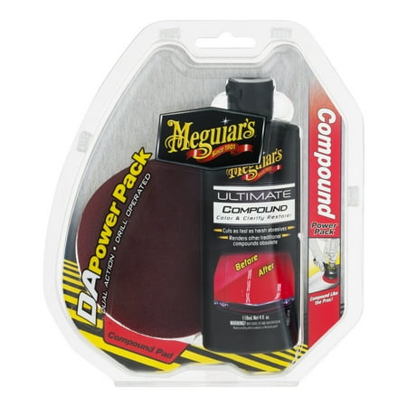 Meguiar’s DA Compound Power Pack – Ultimate Compound & DA Power Pad for Easy Defect  Removal – (Best Composite Polishing System)