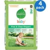 Seventh Generation - Free & Clear Diapers Size 2, 40 ct (Pack of 4)