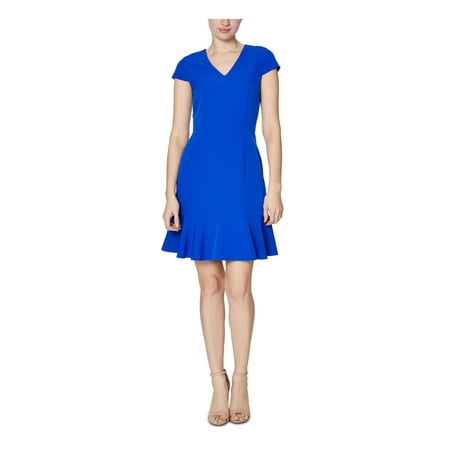 Betsey Johnson Womens Party Short Fit & Flare Dress Blue 8