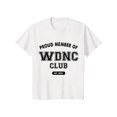thumbnail image 1 of Short - sleeve Crew Neck T - shirt Featuring WDNC Club’s Unapologetic Slogans, Edgy Carefree Tee, Unique Bold - Attitude Print, Daily Casual Fashion, 1 of 6