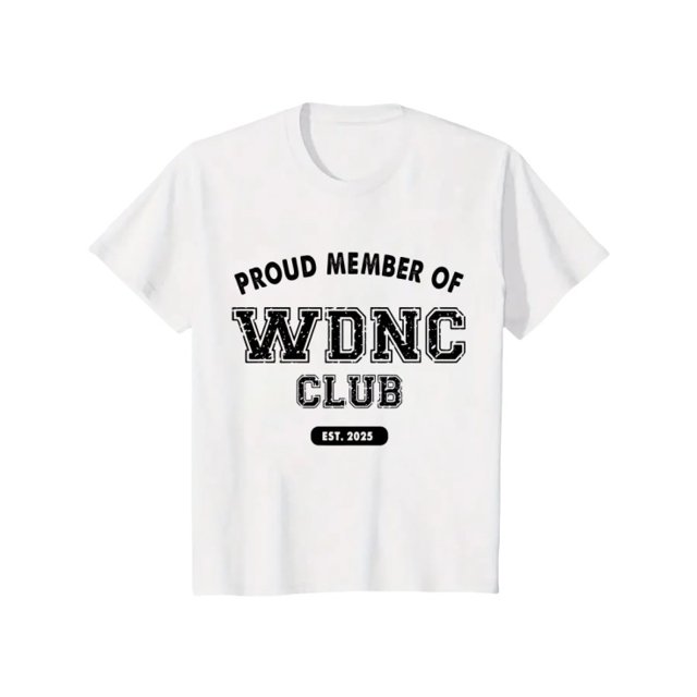 Short - sleeve Crew Neck T - shirt Featuring WDNC Club’s Unapologetic Slogans, Edgy Carefree Tee, Unique Bold - Attitude Print, Daily Casual Fashion