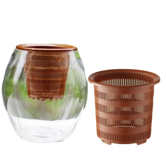 CSCHome Breathable Planter Orchid Potting Mix with Drainage Holes and Tray for Repotting for Succulents Gardening Home Window Decor