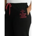 thumbnail image 4 of Nightmare Before Christmas Women's Glow In The Dark Graphic Fleece Jogger Pants, Sizes XXS-XXL, 4 of 5