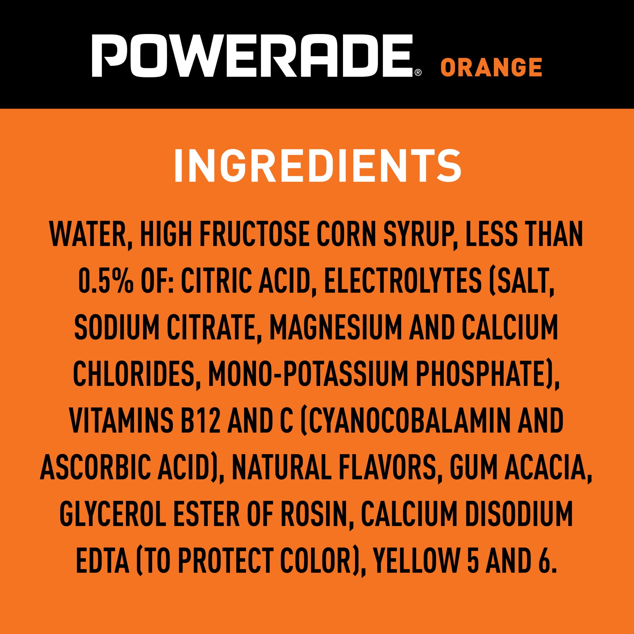 POWERADE Orange Electrolyte Sports Drink Bottle, 28 fl oz