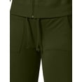 thumbnail image 6 of J. METHOD Women's 2 Piece Outfit Casual Basic French Terry Zip Up Hoodie and Sweatpants Sweatsuit Tracksuit Set NEWTS01 Olive XL, 6 of 6