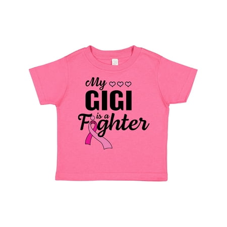 

Inktastic Breast Cancer Awareness My Gigi is a Fighter Gift Toddler Boy or Toddler Girl T-Shirt