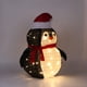 thumbnail image 4 of Muñeco de nieve iluminado, luz de muñeco de nieve brillante plegable para decoración de Navidad de patio de césped al aire libre, 4 of 8