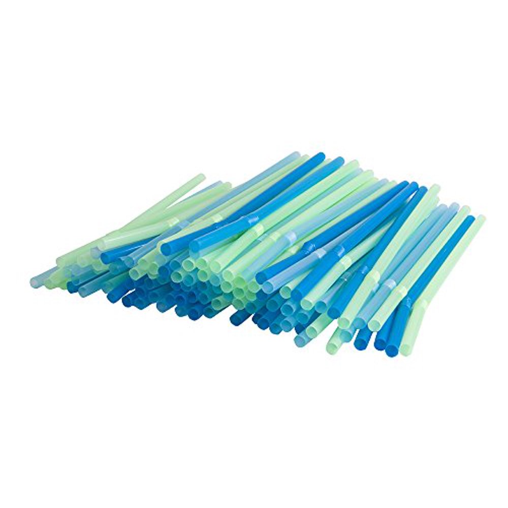 FlexiStrawz Disposable Straws for Drinking, Flexible Straws for