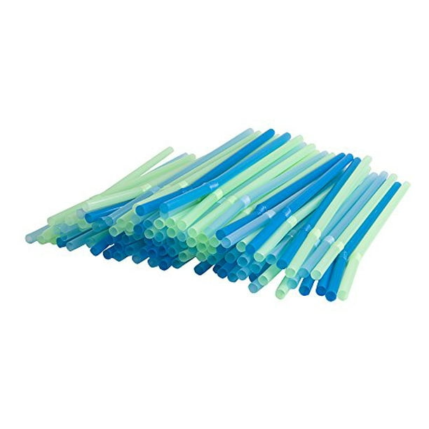 FlexiStrawz Disposable Straws for Drinking, Flexible Straws for