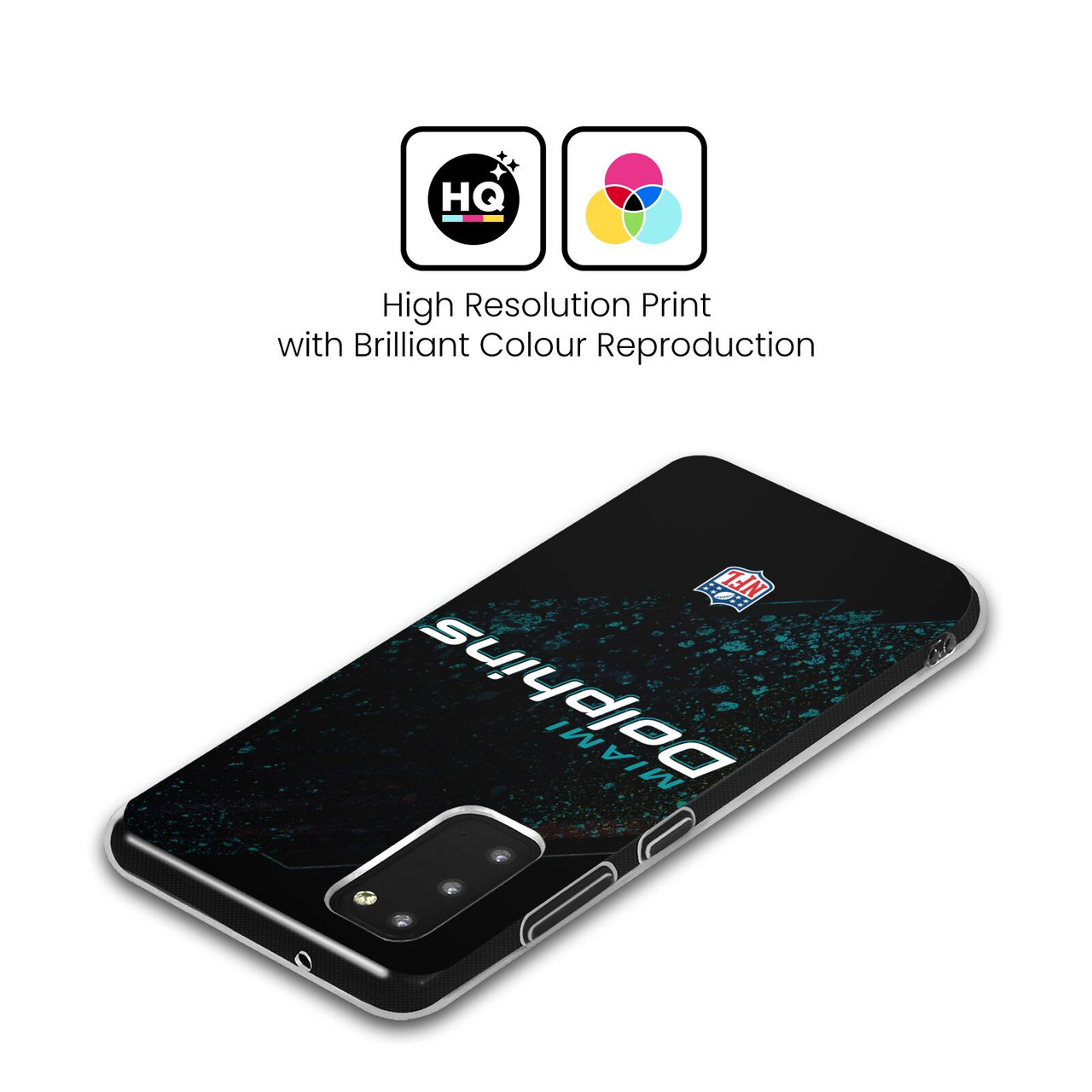 Head Case Designs NFL Miami Dolphins Logo Blur Soft Gel Case for Samsung Galaxy S21 FE 5G