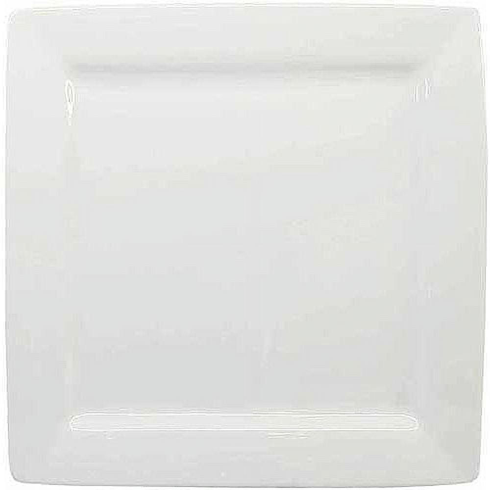 Better Homes & Gardens Square Dinner Plates, White, Set of 6